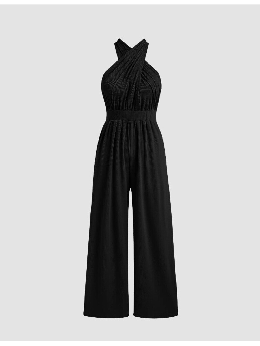 NWT Cider Womens Sleeveless V-Neck Jumpsuit Black SIZE Medium